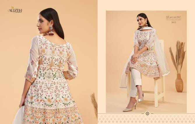 Alizeh Gul Bahaar 2 Georgette Festive Wear Heavy Embroidery Salwar Suits Collection
